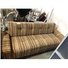 Image 2 : BROWN PATTERNED 8' 3 SEAT SOFA