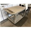 Image 2 : TAN RUBBERMAID MOBILE UTILITY CART