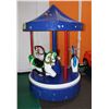 Image 2 : COIN OPERATED 3 PERSON CAROUSEL 45" X 80"