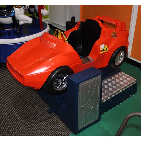 COIN OPERATED RACE CAR 31  X 53  X 34 