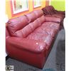 Image 1 : LEATHER COUCH AND LOVESEAT WITH COVERS