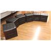 Image 1 : LOT OF 6 BLACK CUBE STOOLS