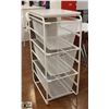 Image 1 : WHITE WIRE THREE DRAWER SHELF