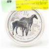 Image 1 : 2 OZ PURE SILVER COIN YEAR OF THE HORSE