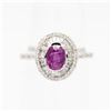 Image 1 : 1.19CTS NO HEAT NATURAL KASHMIR RUBY 14K WHT GOLD
