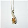 Image 1 : BZ1383-159 10K OPAL/DIAMOND NECKLACE 18"