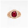 Image 1 : 14K ROSE GOLD NATURAL BURMA 1.5CT RUBY RING SIZE 6