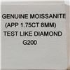 Image 2 : S100-88 GENUINE MOISSANITE (1.75CT)