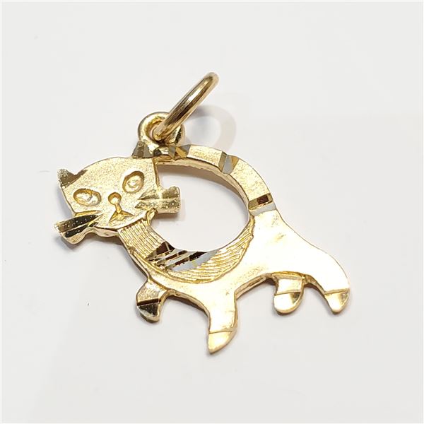 S100-98 10K YELLOW GOLD CAT 0.8G PENDANT