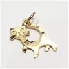 Image 1 : S100-98 10K YELLOW GOLD CAT 0.8G PENDANT