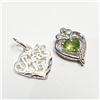 Image 2 : S100-91 SILVER + PERIDOT PENDANTS