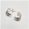 Image 1 : S100-63 SILVER EARRINGS