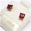 Image 1 : S100-99 14K GARNET (0.8CT) EARRINGS