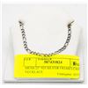 MENS 22" 925 SILVER FIGARO CHAIN NECKLACE