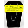 17" 18KT WHITE GOLD PLATED SINGAPORE CHAIN NECK-