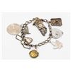 ESTATE 6.5" CHARM BRACELET W/ VARIOUS SILVER