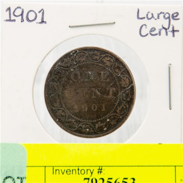 1901 CANDIAN LARGE CENT COIN