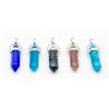 Image 1 : 5 NEW GEMSTONE PENDANTS GENUINE BLUE SPOT JASPER