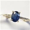 Image 3 : BZ1193-80 10K YELLOW GOLD BLUE SAPPHIRE / DIAMOND