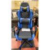 Image 2 : NEWLY ASSEMBLED GAMING RACING CHAIR, BLUE