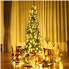 Image 1 : 6-6.5FT PRE-LIT PENCIL CHRISTMAS TREE