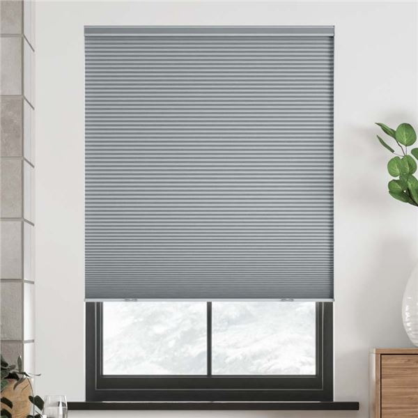 NEW ECO CORDLESS GRAY BLACKOUT 20 X 72 BLINDS