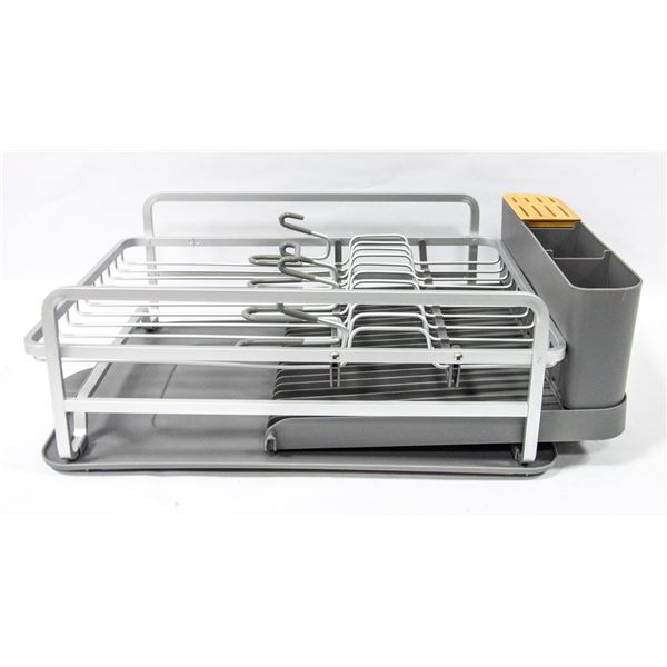 NEW GREY DISH DRYING RACK