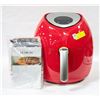 Image 1 : NEW UNPACKED ULTREAN AIR FRYER - RED IN COLOUR