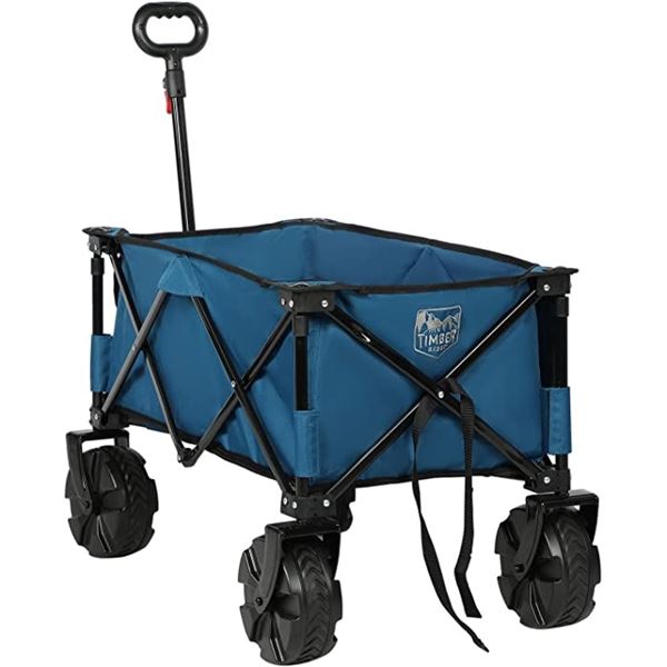 NEW TIMBERRIDGE 4 WHEEL COLLAPSABLE WAGON BLUE