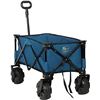 Image 1 : NEW TIMBERRIDGE 4 WHEEL COLLAPSABLE WAGON BLUE