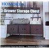 Image 1 : NEW HOMOKUS 3 DRAWER STORAGE CHEST