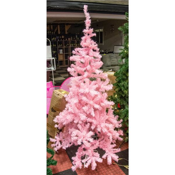 NEW 6' PINK ARTIFICIAL CHRISTMAS TREE