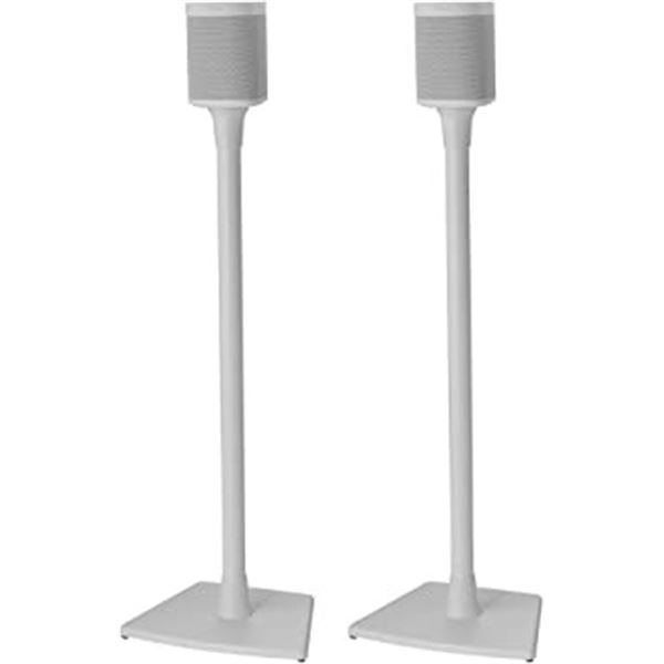 NEW SANUS WHITE WIRELESS SPEAKER STANDS