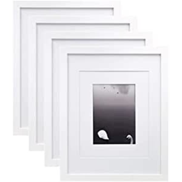 NEW EGOFINE 11 X 14  PICTURE FRAMES SET ( WHITE )