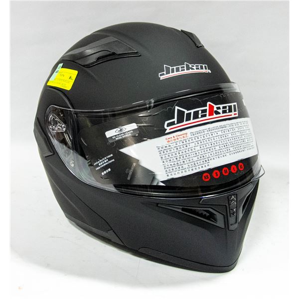 NEW JIEKAL SZ MEDIUM BLACK MOTORCYCLE HELMET WITH