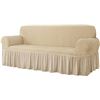 Image 1 : CHUN YI LARGE SOFA COVER, LIGHT KHAKI