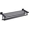 Image 1 : NEW DOUBLE BLACK TOWEL/SHELF WALL MOUNT