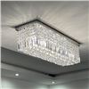 Image 1 : NEW LUXURY RECTANGULAR CRYSTAL PENDANT LIGHT