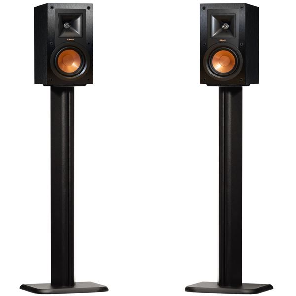 NEW ECHO GEAR EGAV-SFSBP BLACK SPEAKER STANDS