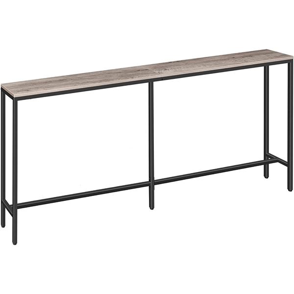 NEW REPACK ALLOSWELL CONSOLE TABLE, GREY