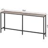 Image 2 : NEW REPACK ALLOSWELL CONSOLE TABLE, GREY