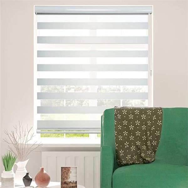 SHADES U 72 X 28" WHITE WINDOW ROLLER BLIND WITH