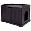 Image 1 : NEW CAT LITTER BOX ENCLOSURE IN ESPRESSO FINISH