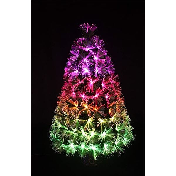 NEW HOLIDAY STUFF 3FT FIBRE OPTIC PRELIT CHRISTMAS