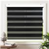 Image 1 : NEW 20" X 72" BLACK ZEBRA BLINDS