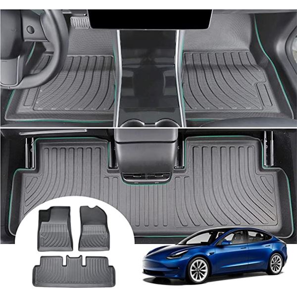 NEW REPACK CUSTOM TESLA MODEL 3 FLOOR MAT SET