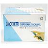 CASE OF EXEL DISPOSABLE SCALPELS