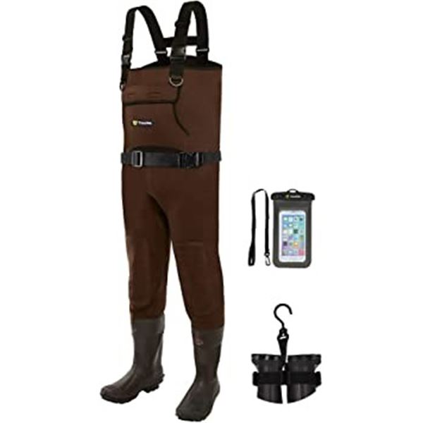 NEW TIDEWE SIZE 9 NEOPRENE CHEST WADERS WITH