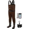 Image 1 : NEW TIDEWE SIZE 9 NEOPRENE CHEST WADERS WITH