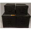 Image 1 : NEW SET OF 4 SOFT SIDED STORAGE BOXES WITH LIDS &
